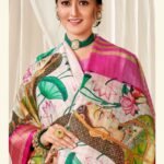 Multi color soft cotton saree with Rich Kalamkari printed work - Image 2