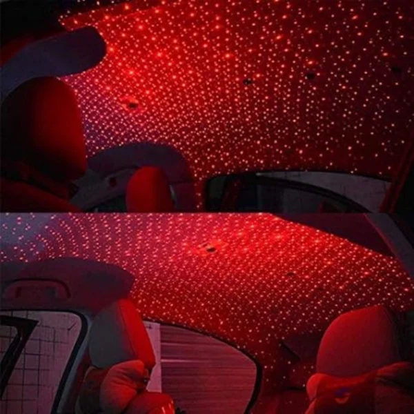 Generic Ambient Star Light 12V 360 Degree Rotation Use For Usb Party Decoration Disco Laser Light (Red) - Image 3