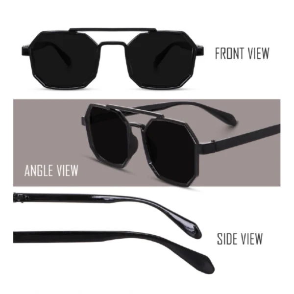 Generic Pack Of 2 Classic Unisex UV400 Protection Sunglasses (MultiColor) - Image 2