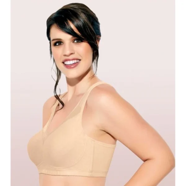 Enamor A112 Women's Cotton Full Support Bra (PaleSkin) - Image 2