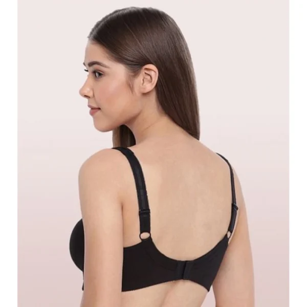 Enamor A112 Women's Cotton Full Support Bra (Black) - Image 2