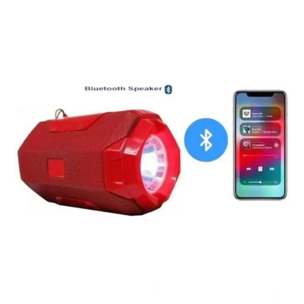 Generic Plastic Rubber Wireless AO105 Bluetooth Speaker (Red) - Image 2