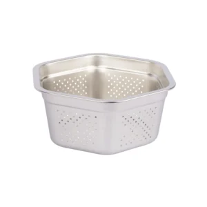Generic Steel Washing Stainless Steel Colander Basin (Silver)