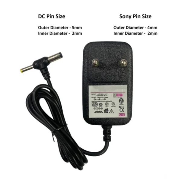 Generic 10V 1A Power Adapter Power Supply AC Input 100-240 V for Set Top Box (Black) - Image 2
