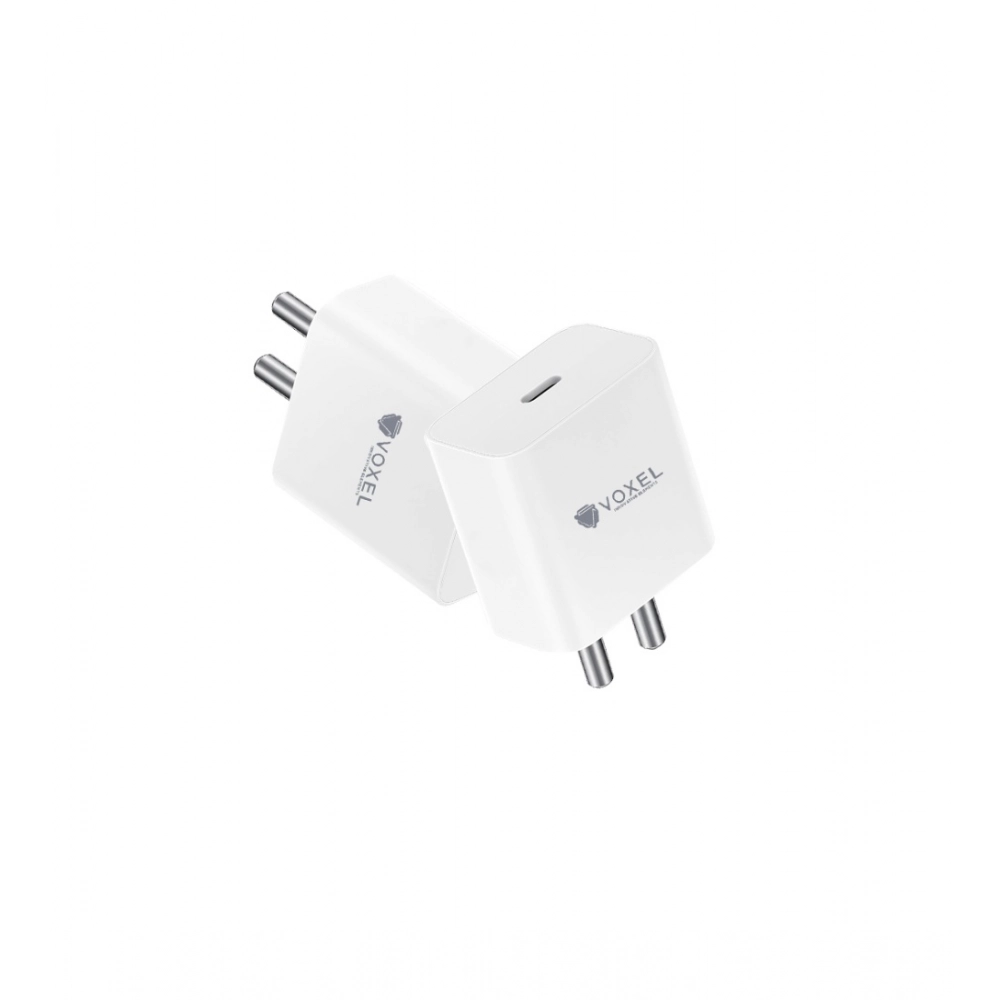 Generic VOXEL 100 Watt ‘ C ‘ Port PD Fast Charger AB Plastic (White)