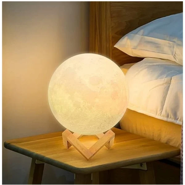 Generic Plastic 3D Moon Night Lamp (Multicolor ) - Image 4