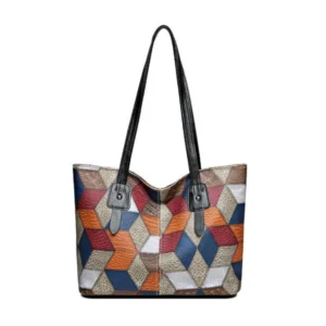 Generic Women's PU Leather Zipper ToteBag (Multicolor)