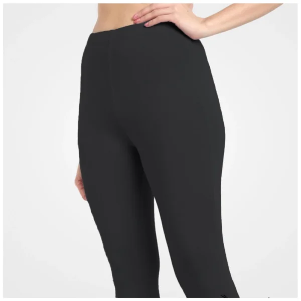 Generic Women's Cotton Blended Solid Ankle legging (Black) - Image 3