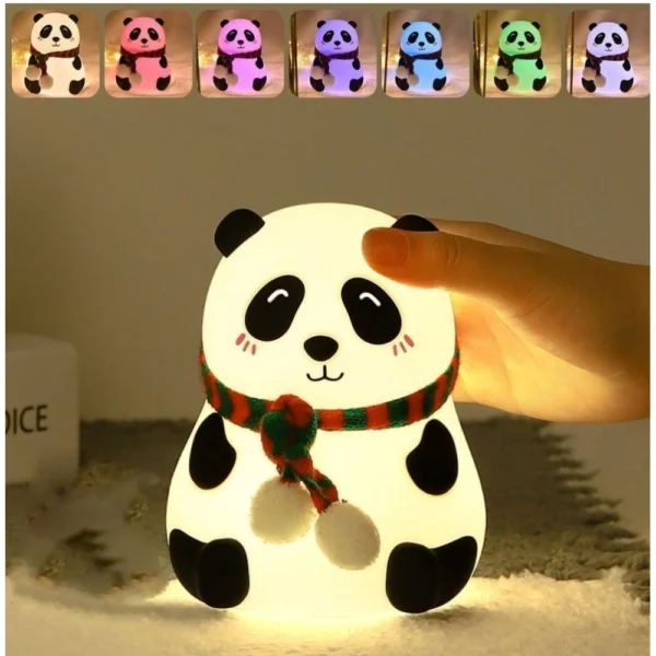 Generic Plastic, Silicone Panda Lamp (Multicolor) - Image 3