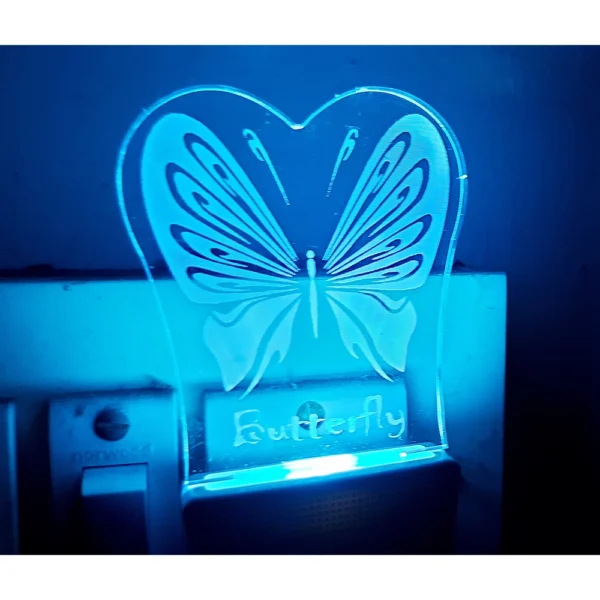 Generic Classic Butterfly AC Adapter Night Lamp - Image 2