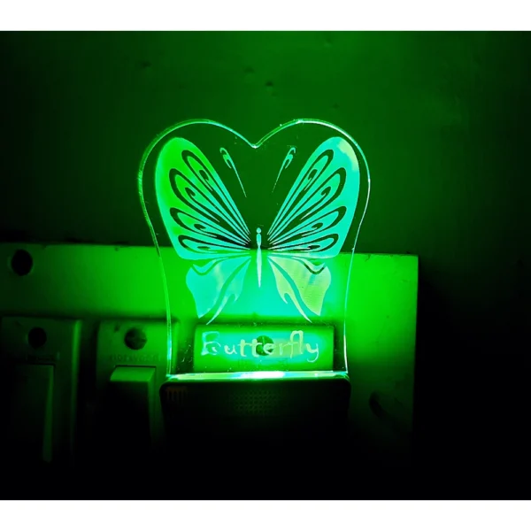 Generic Classic Butterfly AC Adapter Night Lamp - Image 3