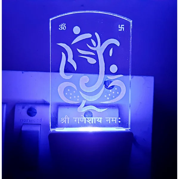 Generic Designer Ganesha AC Adapter Night Lamp - Image 2