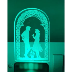 Generic Romantic Love Couple AC Adapter Night Lamp