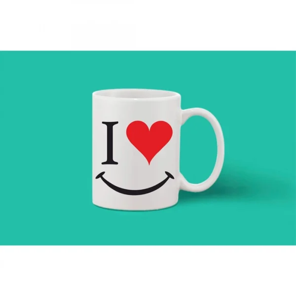Generic Printed Ceramic Coffee Mug - 1 Pieces, White, 11oz - Image 2