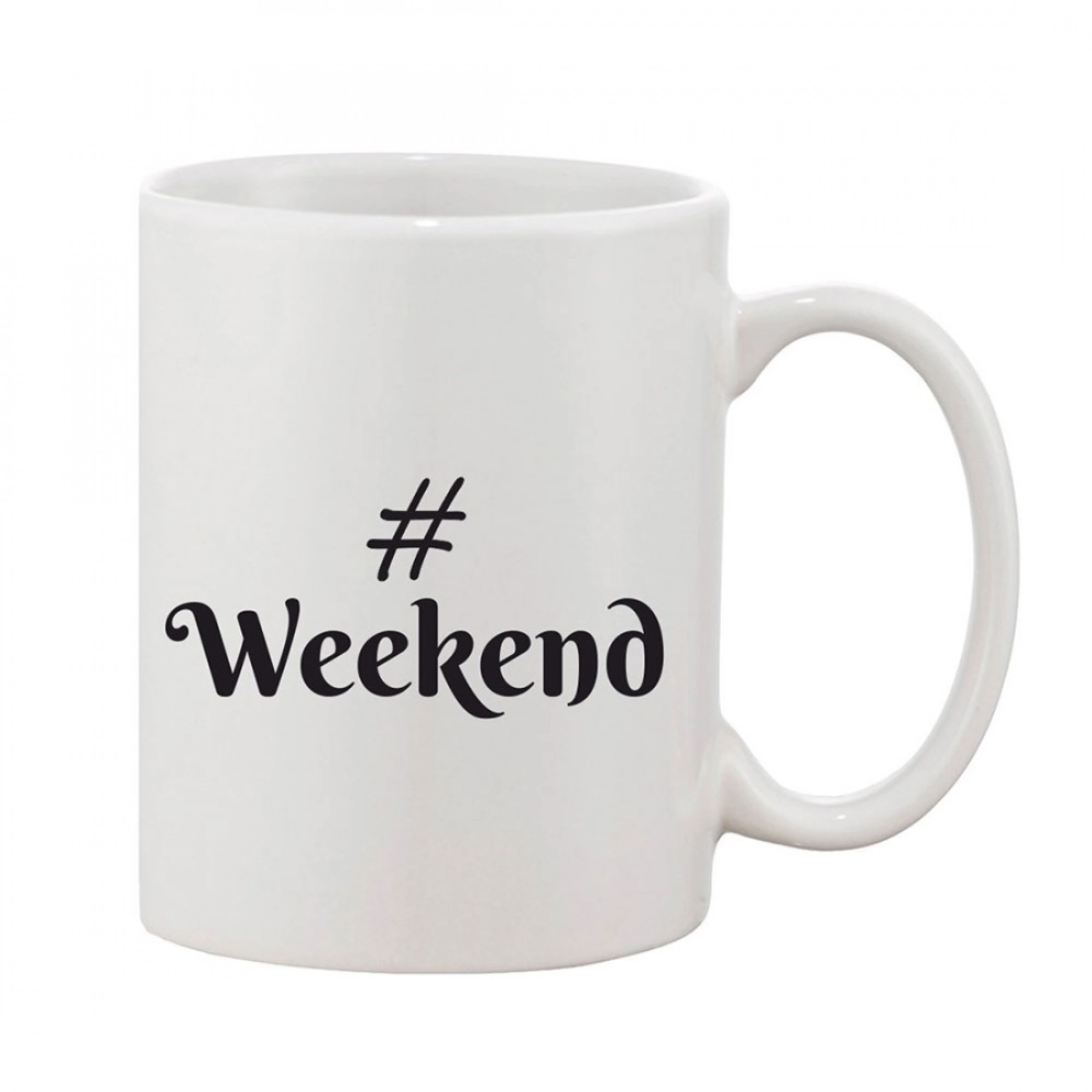 Generic Printed Ceramic Coffee Mug – 1 Pieces, White, 11oz