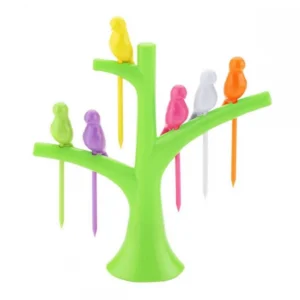 Generic Pack Of_10 Bird Fork Dazzling Colors (Color: Assorted)