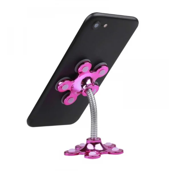Generic Pack Of_5 Phone Sucking Stand Flower Shape Cell Phone Holder (Color: Assorted) - Image 5