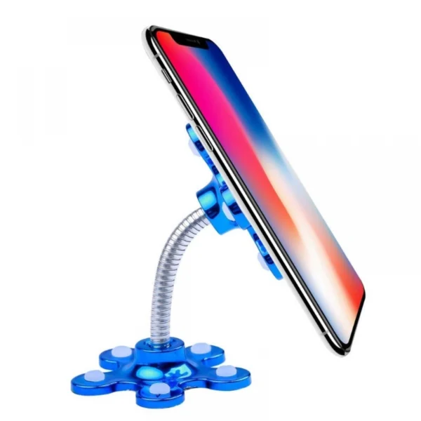 Generic Pack Of_5 Phone Sucking Stand Flower Shape Cell Phone Holder (Color: Assorted) - Image 4