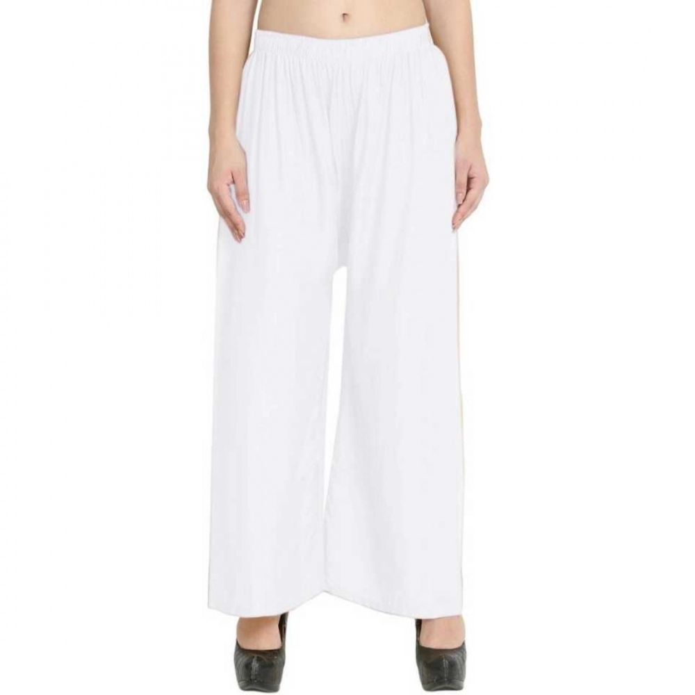 Generic Women’s Rayon Palazzo (Color:White)