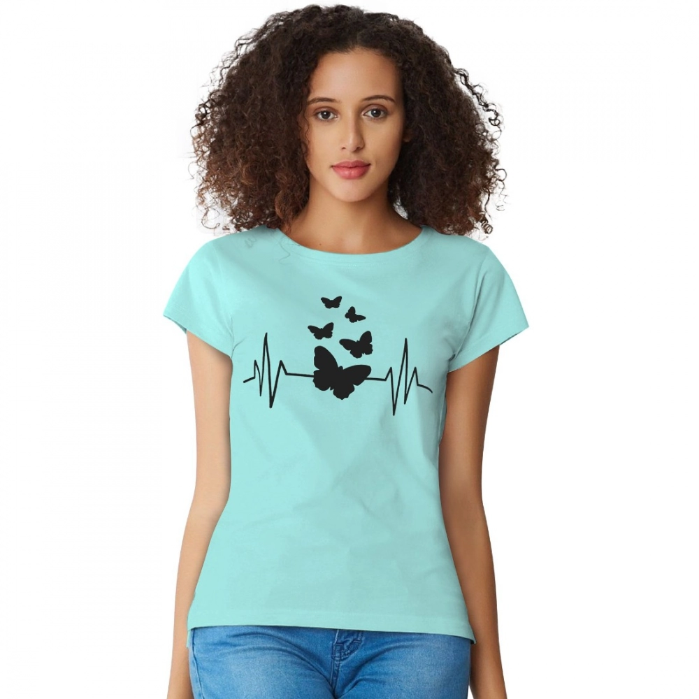 Generic Women’s Cotton Western Wear T Shirt (C Green)