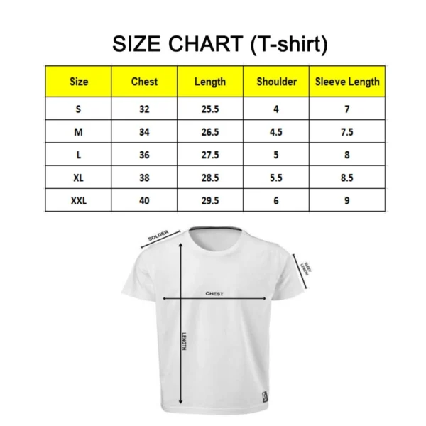 Generic Men's PC Cotton 8th Anniversary Printed T Shirt (Color: White, Thread Count: 180GSM) - Image 5