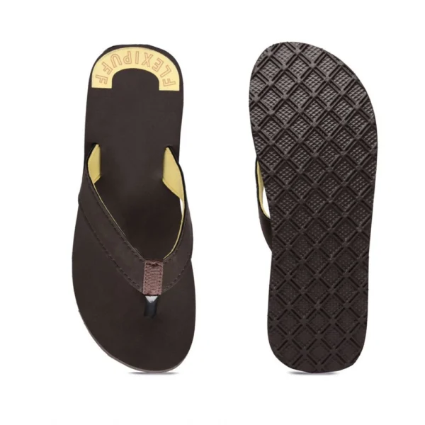 Generic Unisex Rubber Comfortable Orthopedic Doctor Slipper and Flip Flops (Brown) - Image 3
