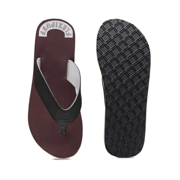 Generic Unisex Rubber Men's Slippers for Ultimate Comfort (Maroon) - Image 5