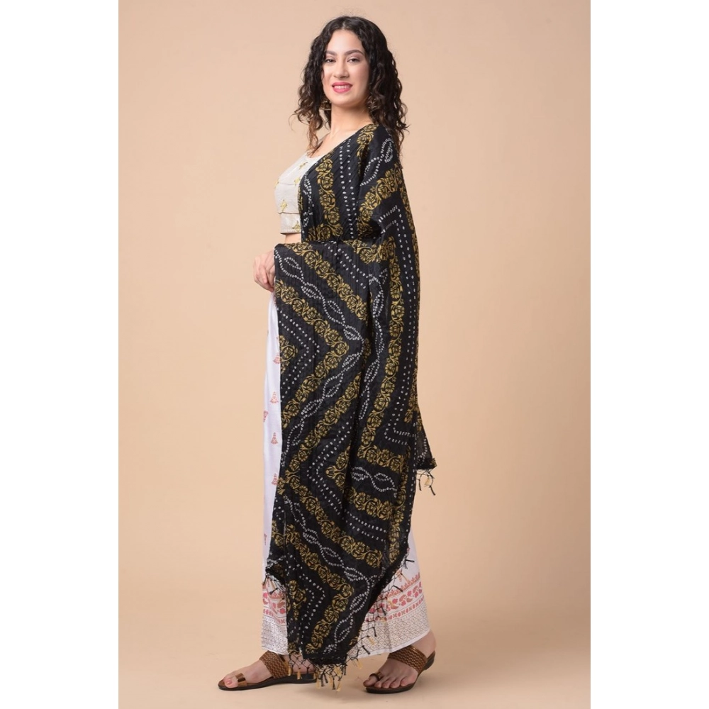 Generic Women's Chanderi Printed Dupatta (Multicolor, Length: 2.25 to 2.50 Mtr) - Image 3