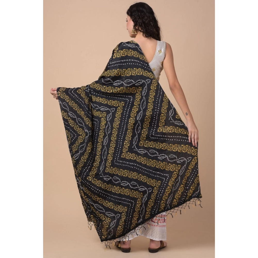 Generic Women's Chanderi Printed Dupatta (Multicolor, Length: 2.25 to 2.50 Mtr) - Image 5