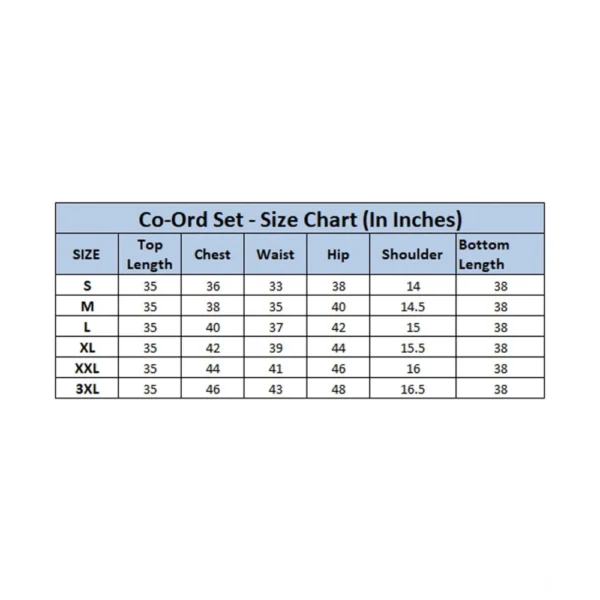 Generic Women's Roman Silk Embroidered 3/4th Sleeve Collar Neck Co-Ord Set (Blue) - Image 2