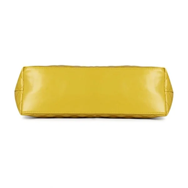 Generic Women's Polyurethane Textured  Shoulder Bag (Yellow) - Image 3
