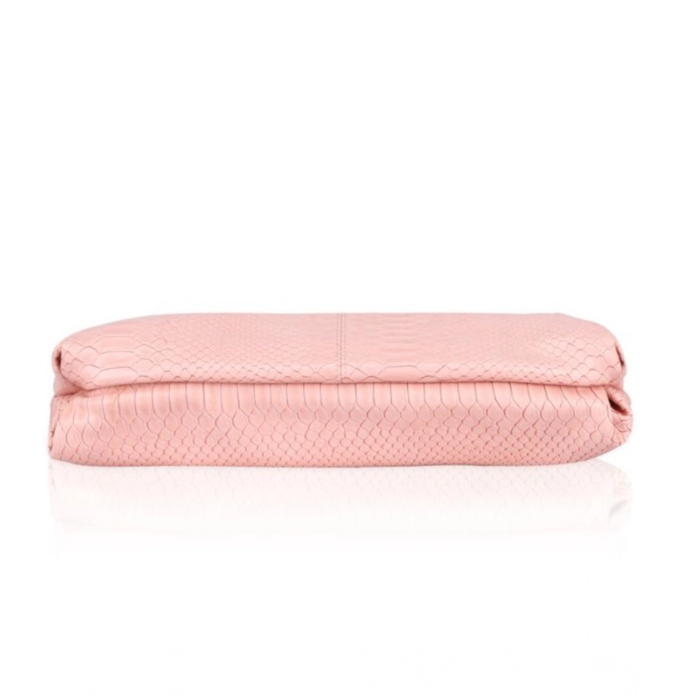 Generic Women's Faux Leather Textured Sling Bag (Pink) - Image 3