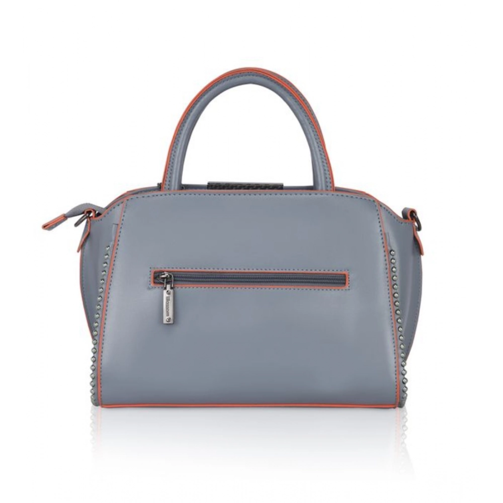 Generic Women's Faux Leather Metal Beads Handbag (Grey) - Image 4