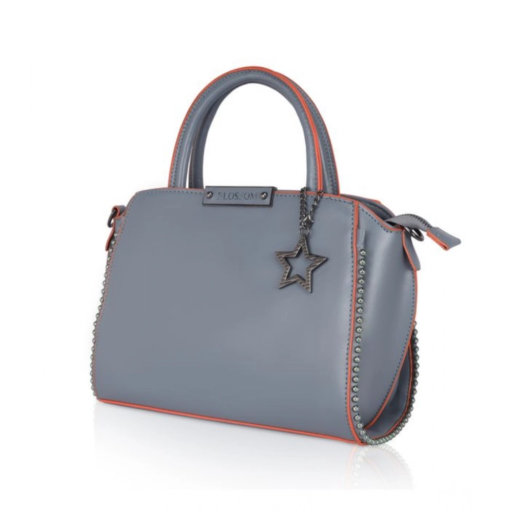 Generic Women's Faux Leather Metal Beads Handbag (Grey) - Image 6