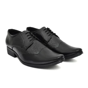 Generic Men's Faux Leather Formal Shoes (Black)