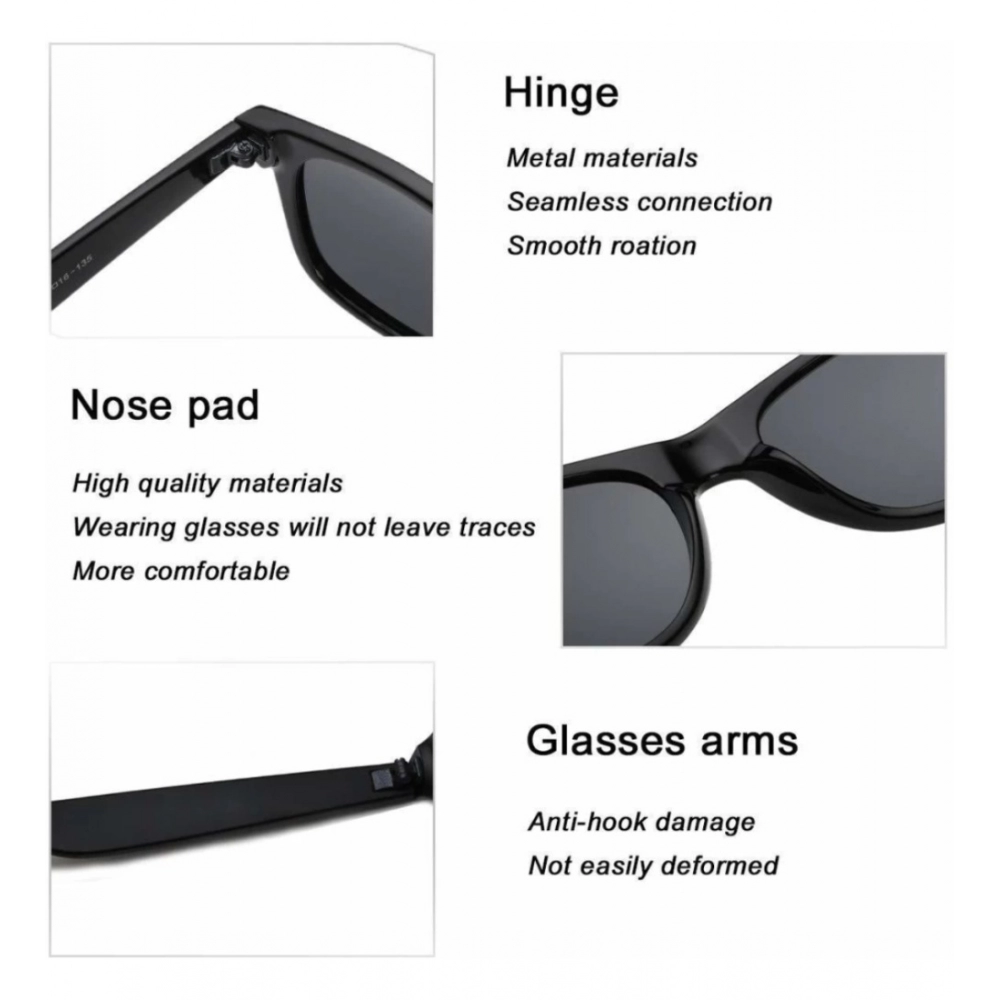 Generic Pack Of 2 Classic Unisex UV400 Protection Sunglasses (MultiColor) - Image 4