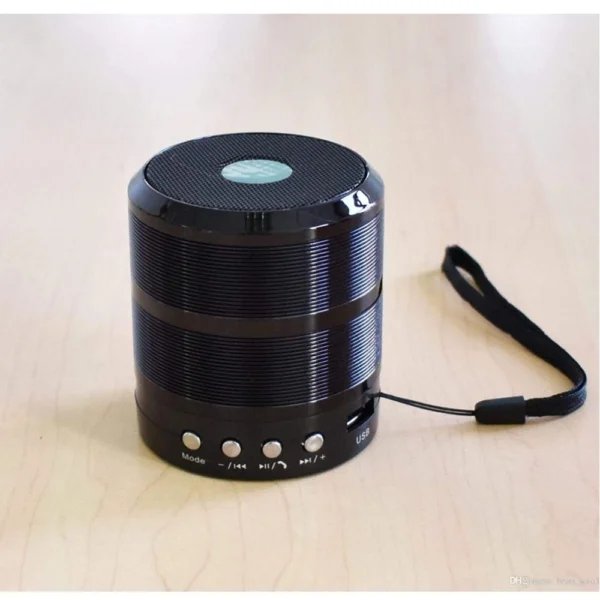 Generic Plastic Rubber Wireless WS887 Bluetooth Speaker (Black) - Image 3
