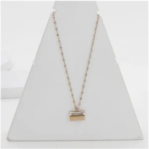 Generic Women's Stainless Steel Mini Suitcase Pendent Delicate Chain (Gold Plated)