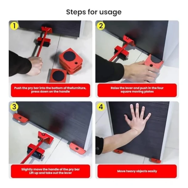 Generic Plastic Lifter And Furniture Mover Shifting Tool (Multicolor ) - Image 3