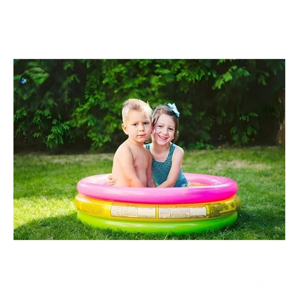 Generic Plastic Bath Tub With Pump 2 Ft Round For Kids (Multicolor ) - Image 3