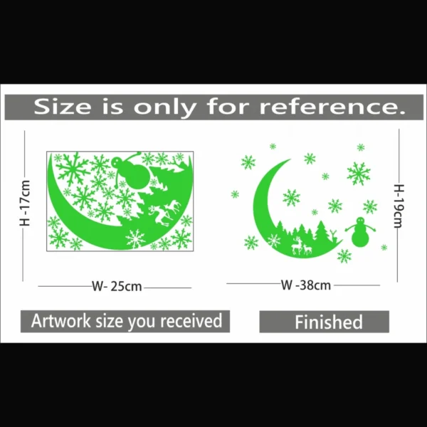 Generic Green Galaxy Of Stars Radium Wall Sticker - Image 2