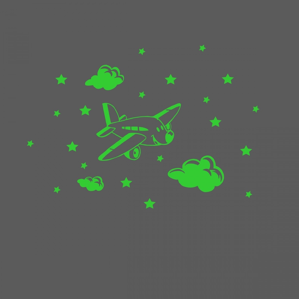 Generic Green Kids Room Decor Radium Wall Sticker