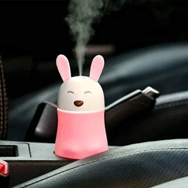 Generic Lovely Rabbit Air Humidifier Usb Aroma Diffuse With Led Lamp - Image 4