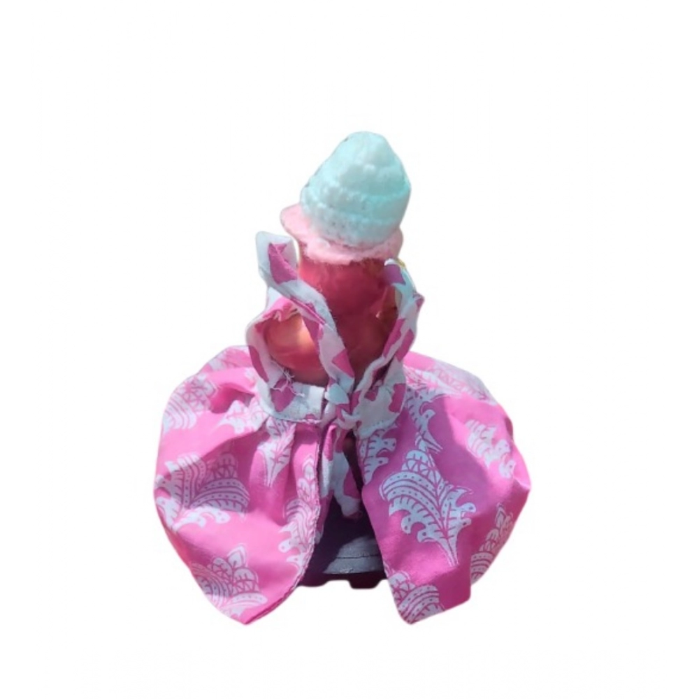 Generic Laddu Gopal Cottn Dress Size: 0 To 6 (Pink) - Image 3