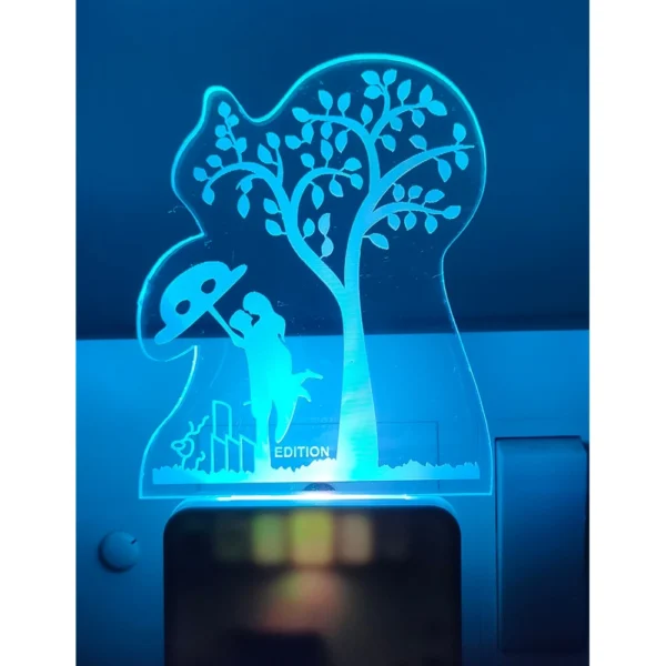 Generic Romantic Couple Under Tree AC Adapter Night Lamp - Image 2