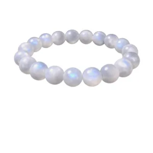 Generic Natural Crystal 8mm Moonstone Bracelet (White)